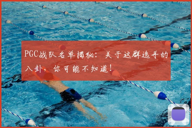 PGC战队名单揭秘：关于这群选手的八卦，你可能不知道！