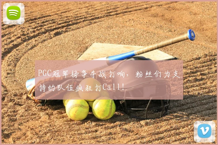PGC冠军榜争夺战打响,粉丝们为支持的队伍疯狂打Call!